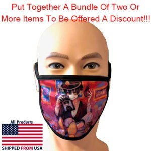 Washable Kid's Anime Face Mask #11